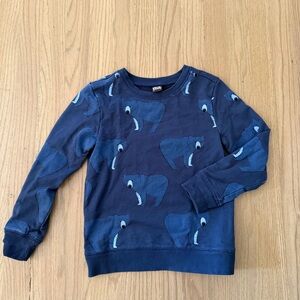 Tea Collection Navy Bear Sweatshirt
